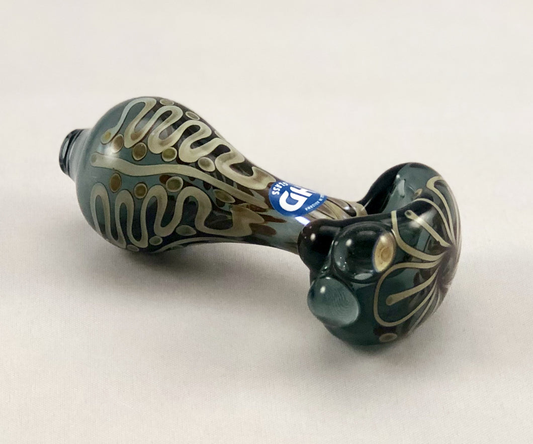 Doodle Hand Pipe by HD Glass