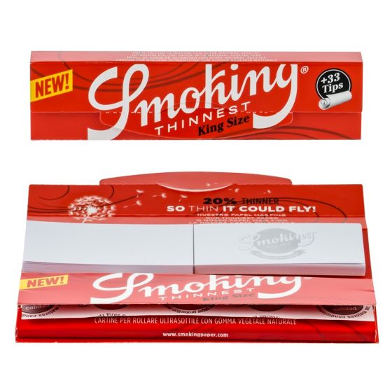 SmoKing Thinnest King Size Papers with Tips